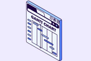 Colorful Gantt chart illustrating project planning and timelines
