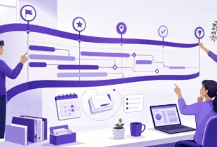 A digital illustration of the Gantt chart