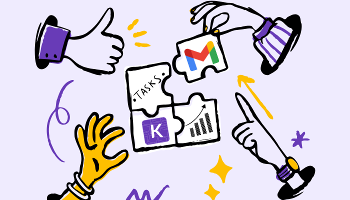 Gmail project management overview illustration