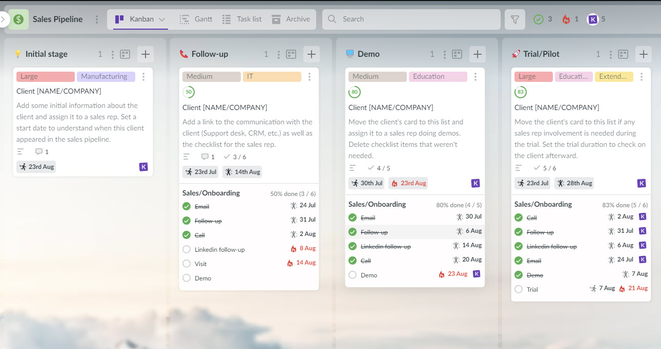 Kanbanchi interface showing Kanban boards, task cards, project workflows, and team collaboration within Google Workspace.