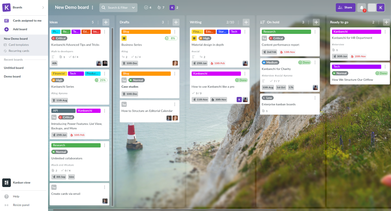 digital kanban board