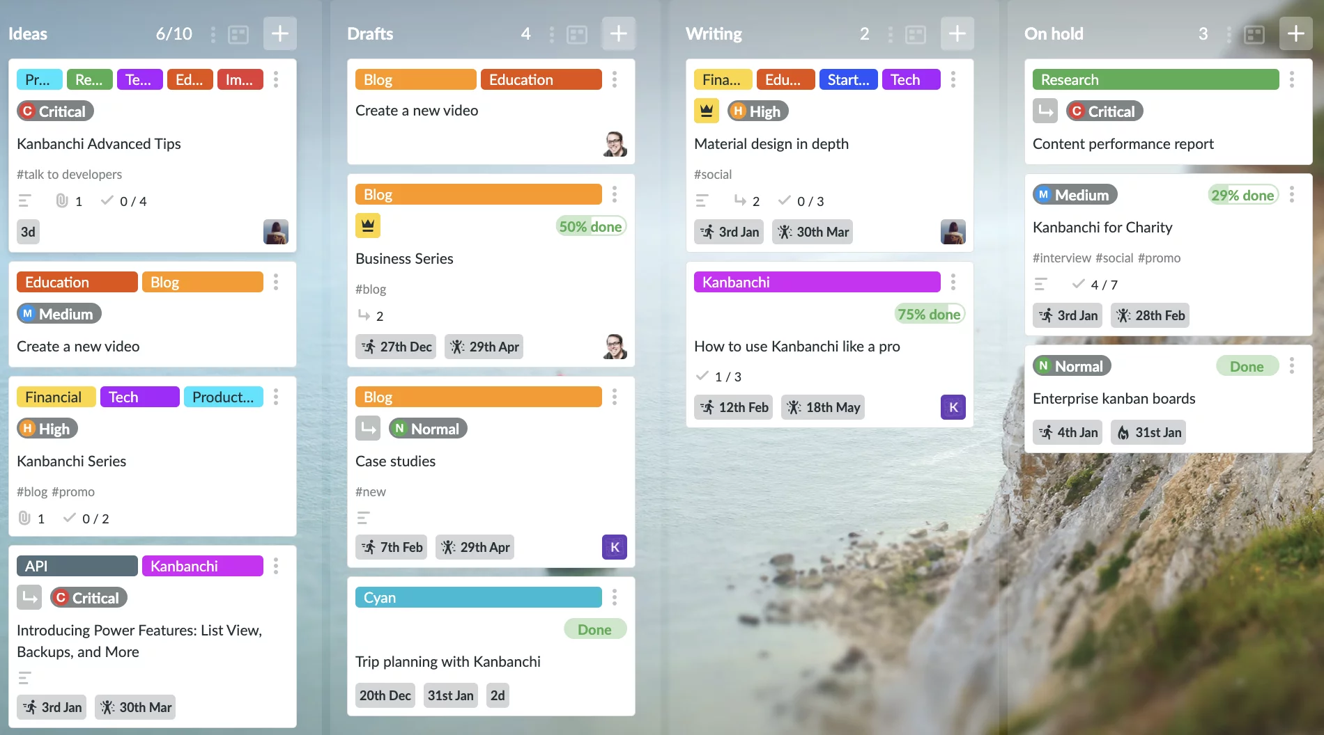 kanban board