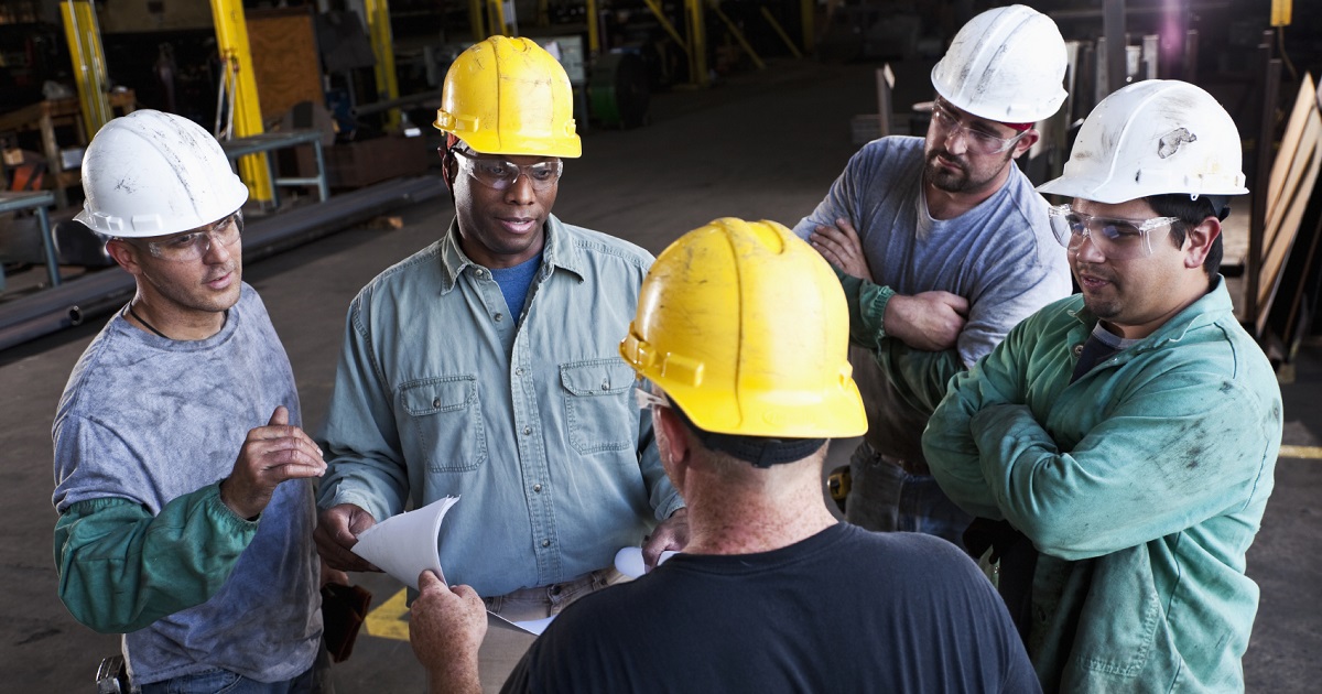 grupo de trabalhadores, controle de qualidade