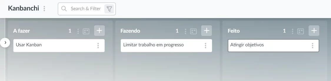 gestão de tarefas com o Kanbanchi, quadro kanban