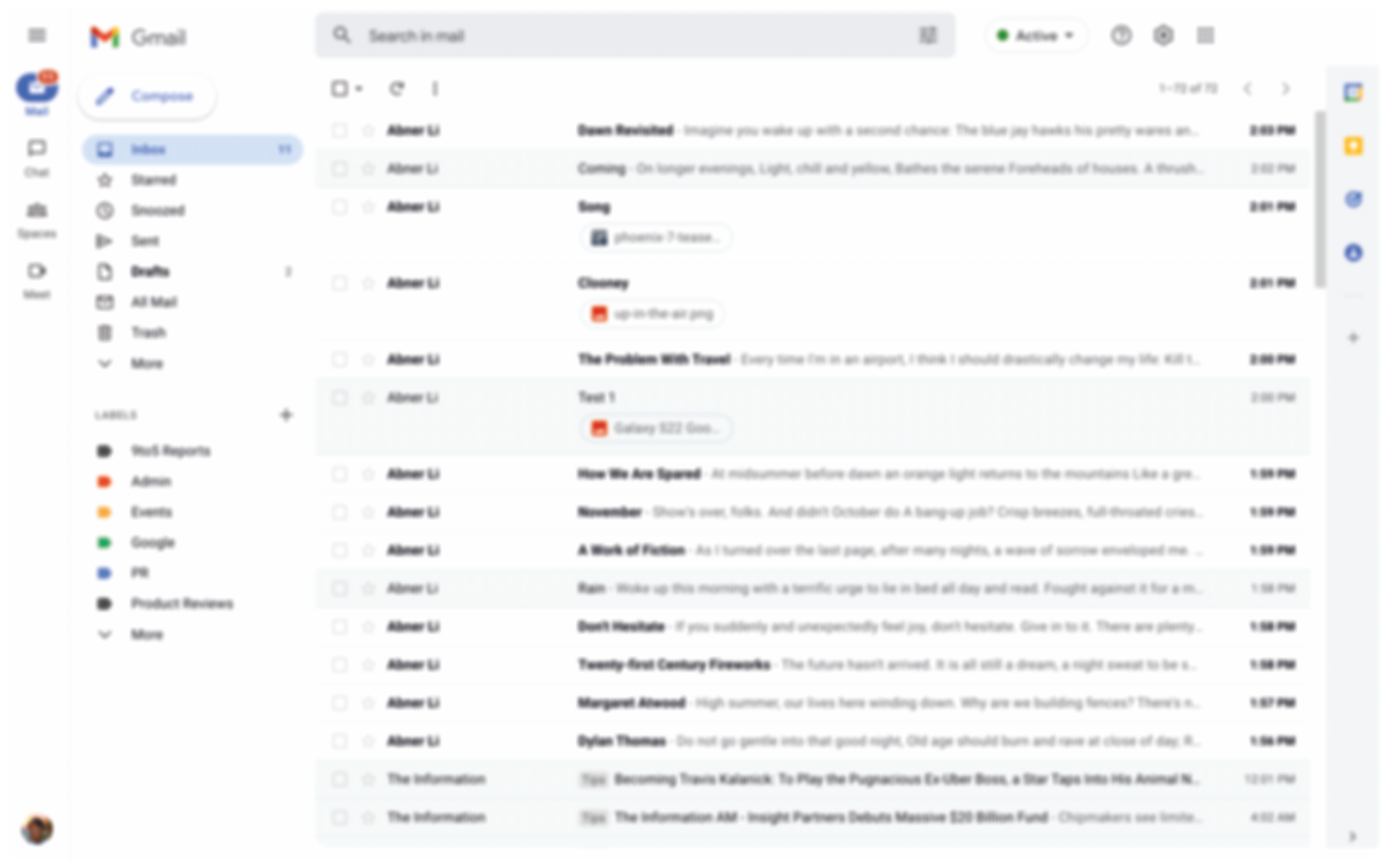 gmail, e-mail, google chat