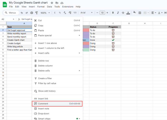 How to assign tasks in google sheets kanbanchi