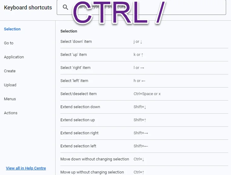 shortcut-google-drive