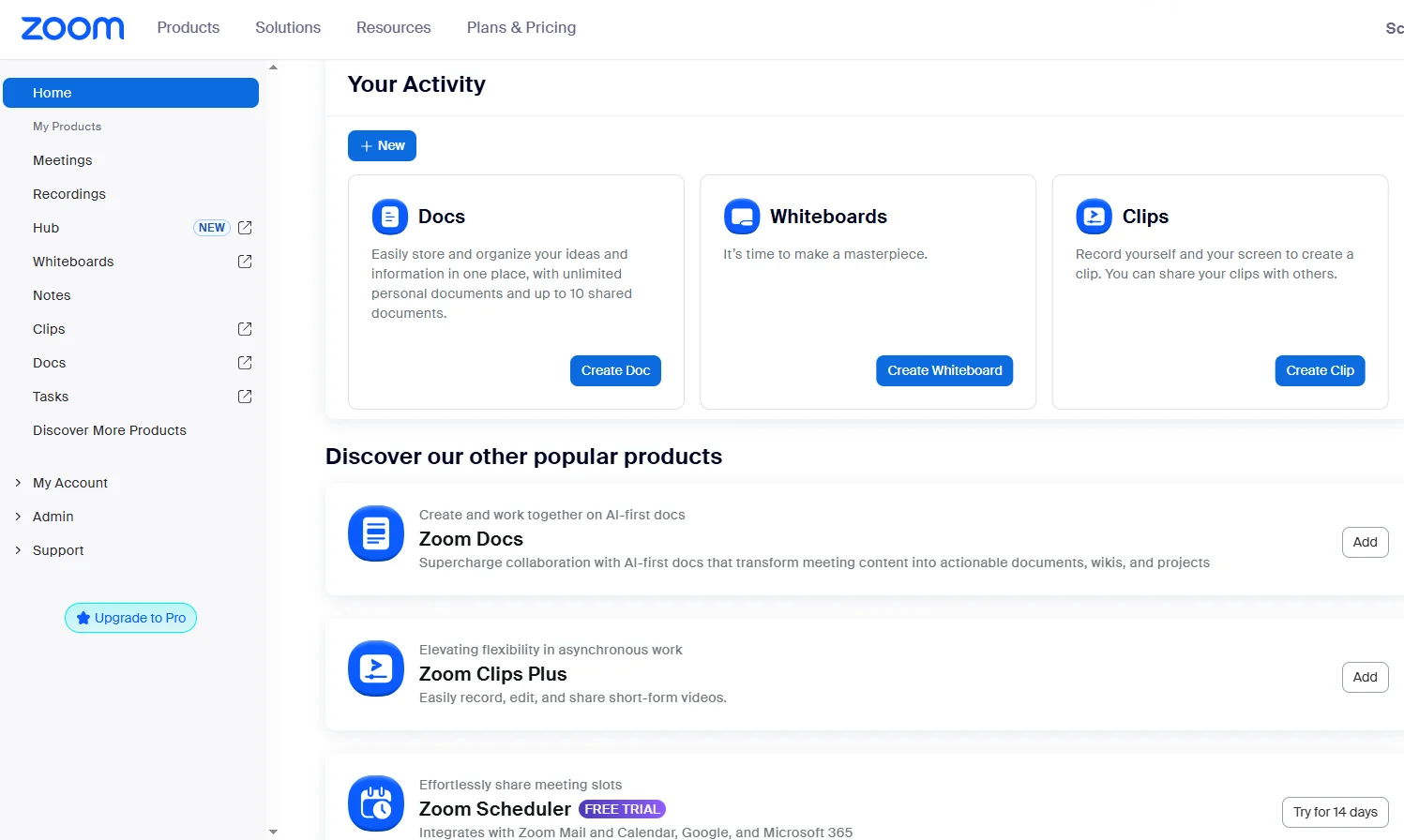Zoom meeting interface with collaboration features Zoom Workplace video communication platform for remote meetings