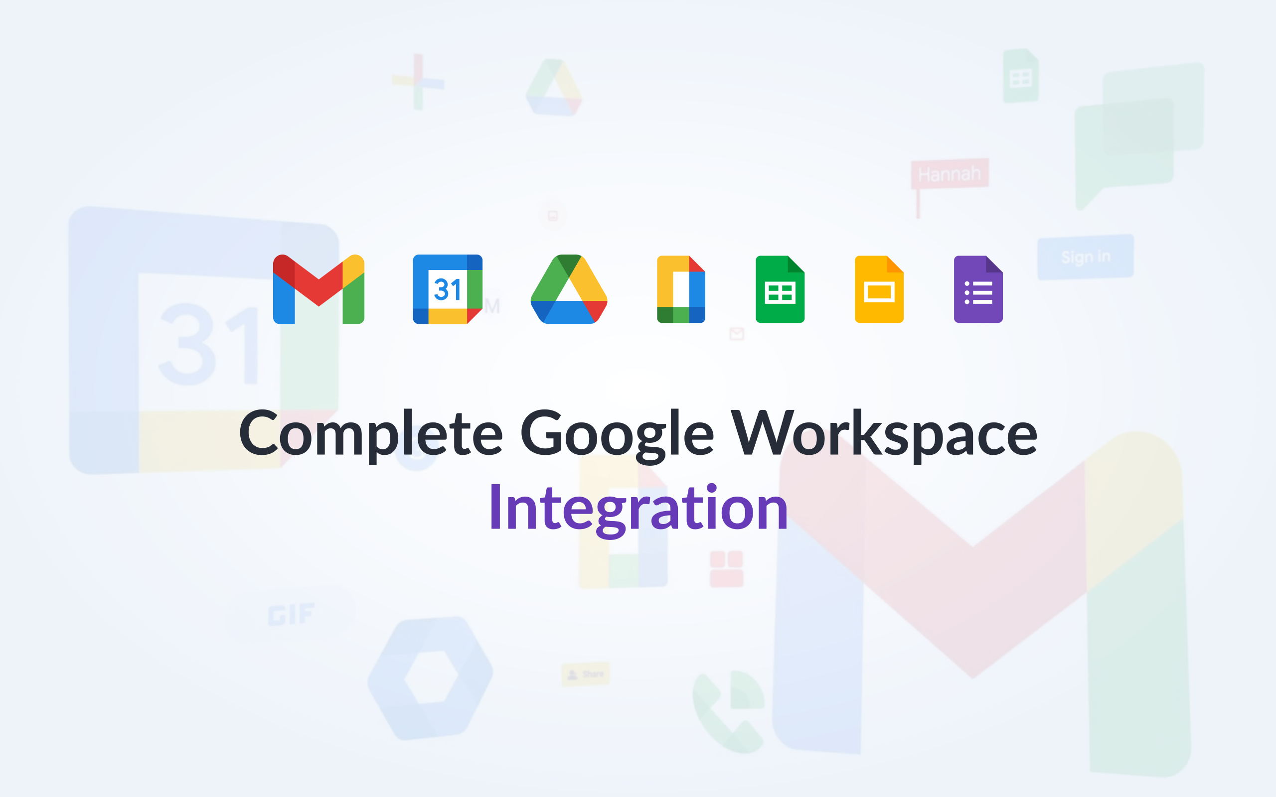 Google Workspace integration with Kanbanchi
