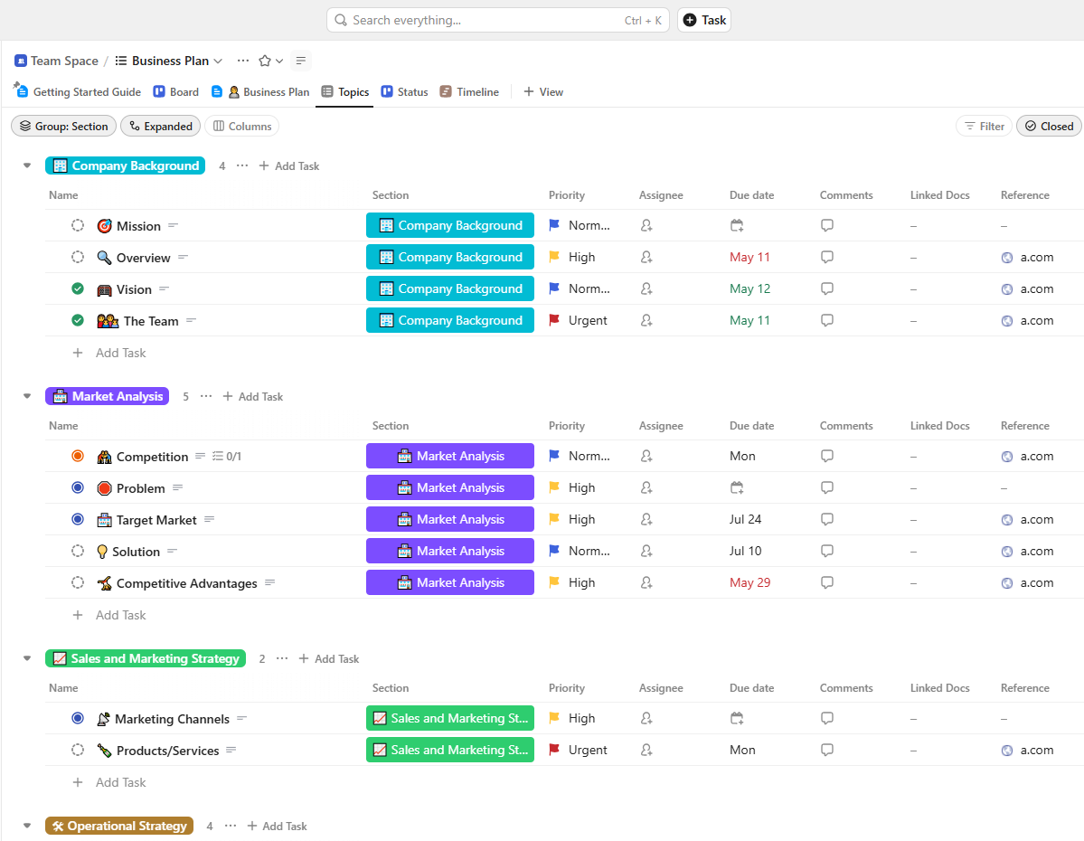 ClickUp – a robust Asana project management alternative ClickUp task management platform – popular Asana competitor