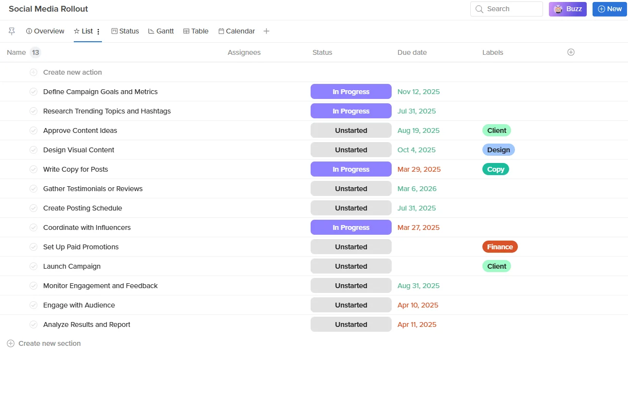 Hive Project Management with Proofing and Automation Hive project management tool interface