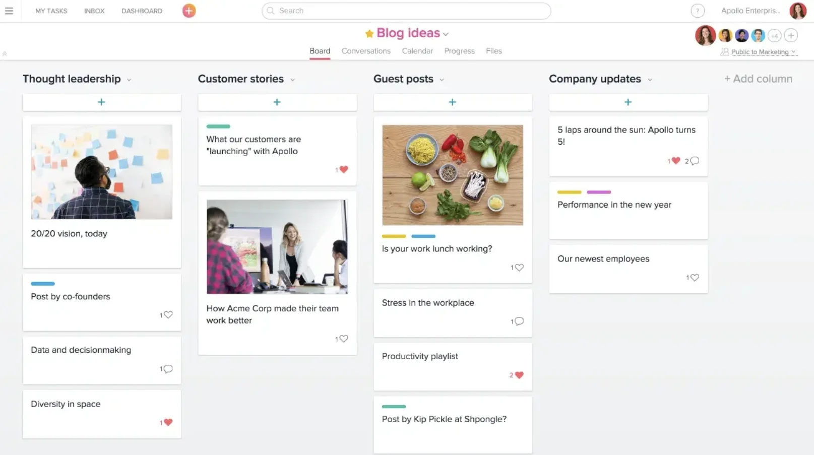 Asana project management software