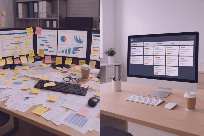 Systematic multi-project organization in Kanbanchi eliminates chaos and provides clear oversight across all concurrent initiatives