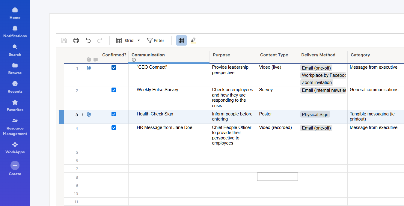 Smartsheet spreadsheet-style project platform with automated workflows