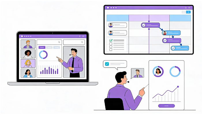 Remote sales team facing communication and coordination challenges
