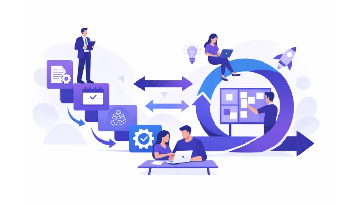 Hybrid project management tools with Agile and Waterfall workflows