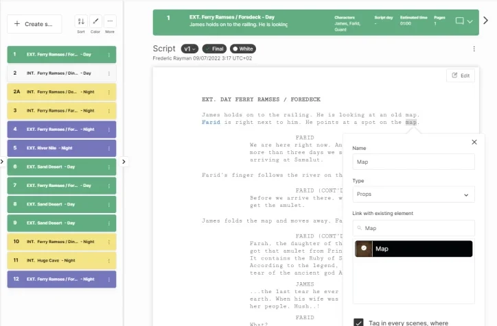 Yamdu for Video Production Project Management Yamdu dashboard tracking a video production project