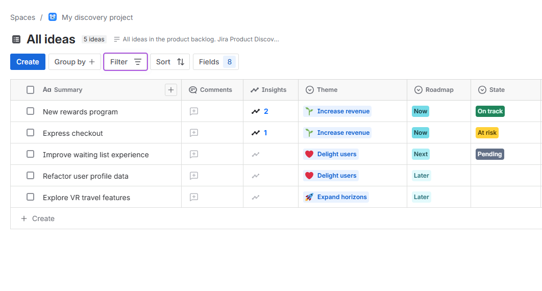 Screenshot of Jira showing an agile board with issues arranged in columns such as to do, in progress, and done.