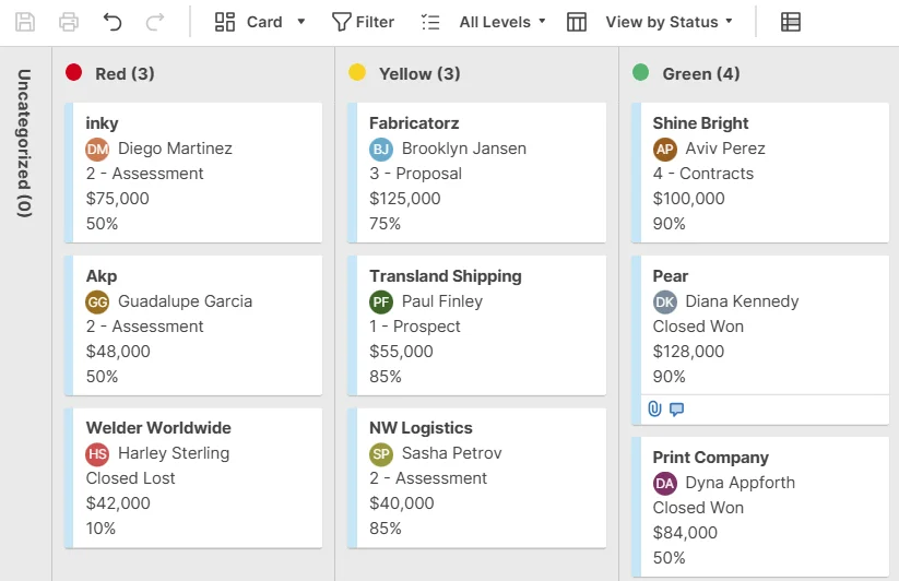 Screenshot of Smartsheet showing a grid-based project sheet with rows for tasks, columns for status, and due dates.