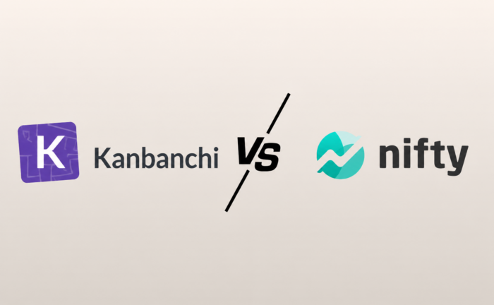 Kanbanchi vs Nifty project management software comparison banner