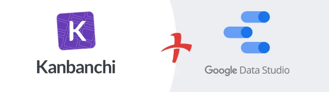 Illustration of Kanbanchi's conjunction with Google Data Studio