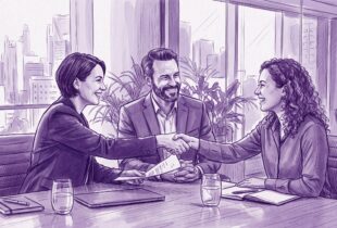 Two managers hiring new employee